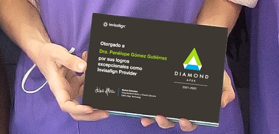 Dra. Penélope Gómez es Invisalign Diamond APEX Provider de la clínica dental Girona, Tarragona, Reus, Vilanova i la G. y Vilafranca del P..